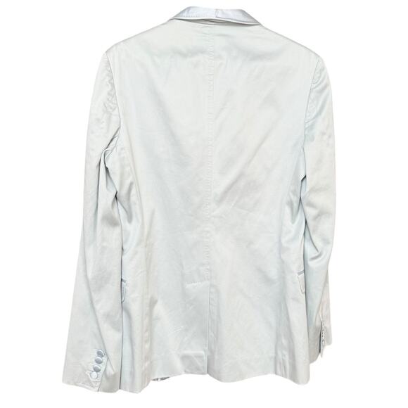Dolce & Gabbana Light Blue Cotton Blend Blazer Size 46 Authentic Button Closure - Picture 9 of 16